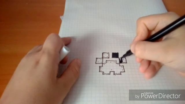 Как нарисовать лапку по клеточкам