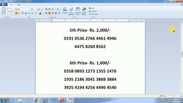 Kerala Lottery Karunya Result KR-364  29.09.2018