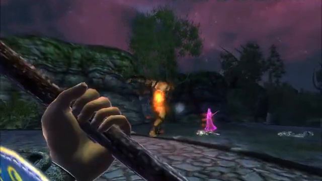 The Elder Scrolls IV Oblivion: Playing Around With The Gatekeeper On Hardest Difficulty.