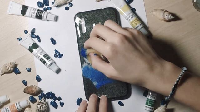 DIY: Декор чехла/ Роспись чехла....