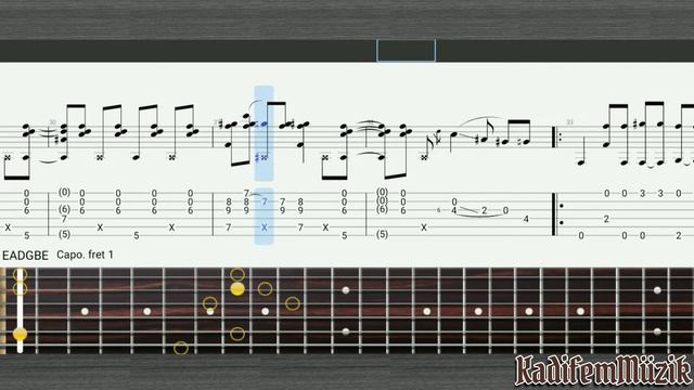 Mad World Gary Jules Fingerstyle Tab