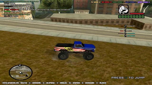 GTA SA:MP - Выкрутасы на монстре
