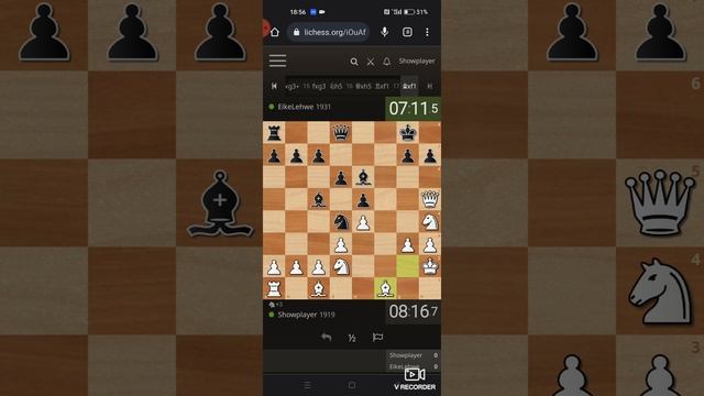 Играю в шахматы на личесс, рапид, 10+0