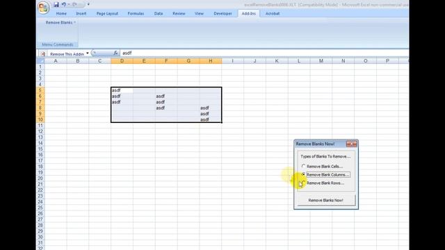 How To Remove Blank Rows Or Blank Columns From An Excel Spreadsheet