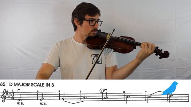 Learning The Violin: D Major Scale In 3 - All For Strings Book 1 #85