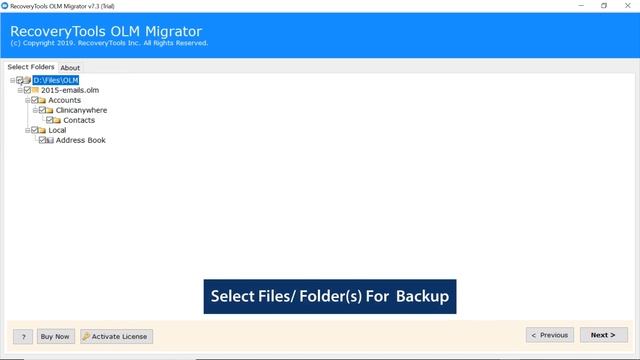 OLM To VCF Converter | Transfer Contacts & Calendars From OLM To VCard Format.