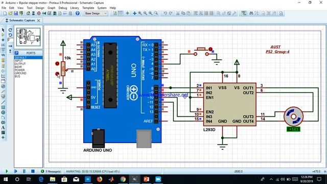 Stepper Motor On Proteus
