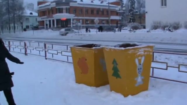 Кавайные мусорные баки