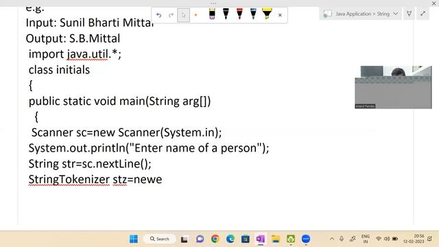 To Display Initials , To Display The Words Begin With Vowel