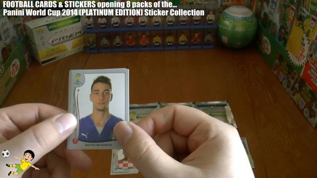 Panini FIFA 2014 World Cup ☆ PLATINUM EDITION ☆ 8x BOOSTER PACKS ☆ OPENING