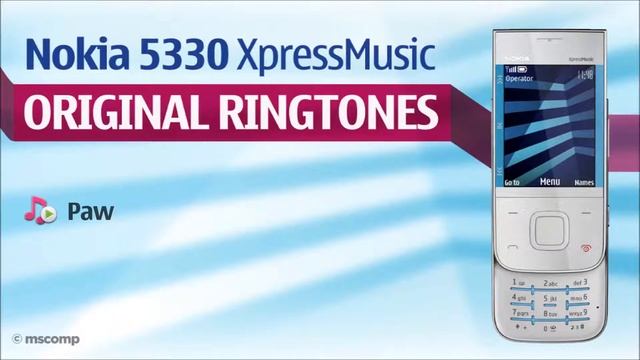 Nokia 5330 XpressMusic Ringtones  Alert tones stockringtone