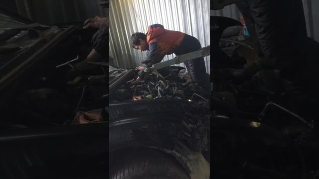 Установка двигателя Ниссан пайтфайдер