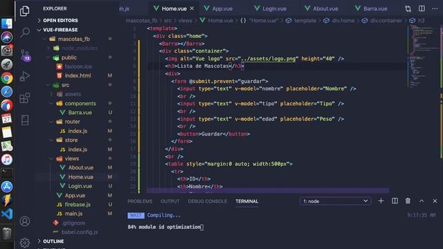 VUE 15 FIREBASE MATERIALIZE CSS