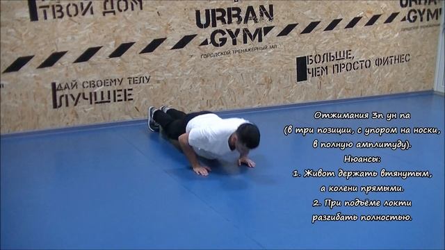 Отжимания 3п ун па