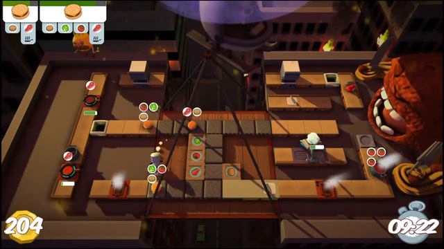 Overcooked - 2 Players - The Peckening *WR* Time Remaining: 6:34