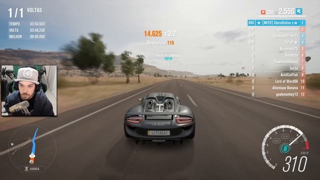 FORZA HORIZON 3 ONLINE - PORSCHE 918 EM GOLIAS JOGANDO O QUE SABE!