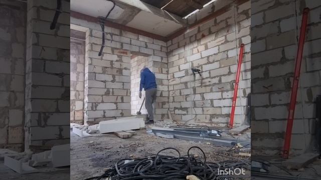 Как сделать проем в доме из автоклавного газобетона.