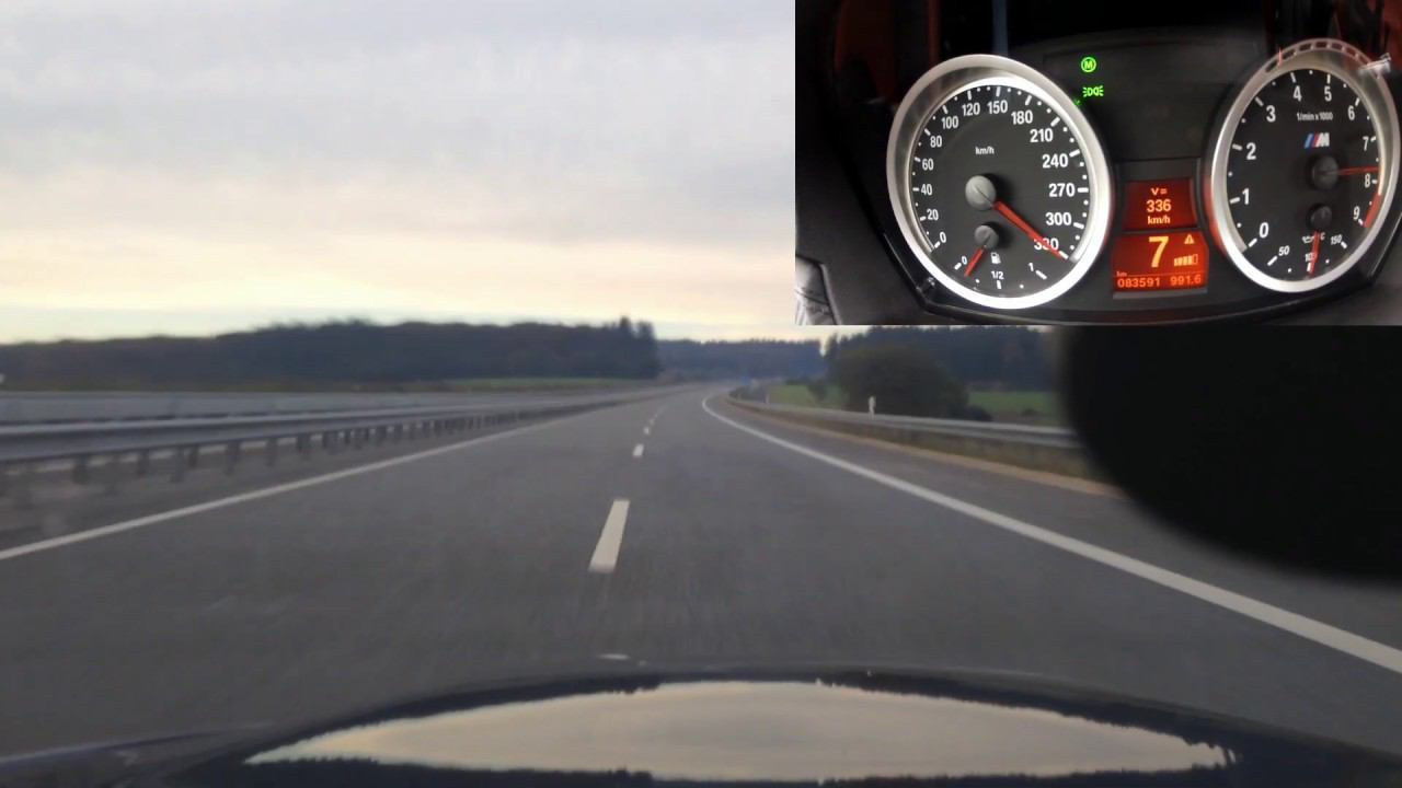 BMW M3 E92 TopSpeed 0-340+ Km/h  10.2015