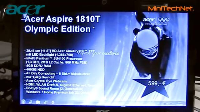 Acer Aspire 1410T Olympic Subnotebook -  Acer Presseevent 2009 (DE)