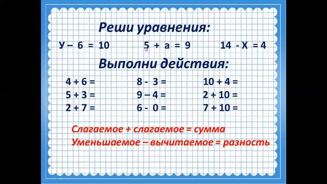 Математика.  