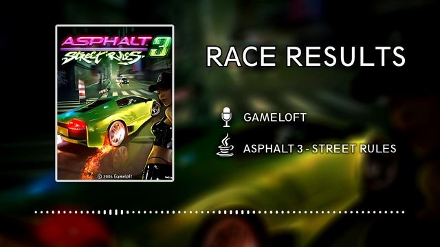 Asphalt 3 Street Rules OST (JAVA) - Race Results