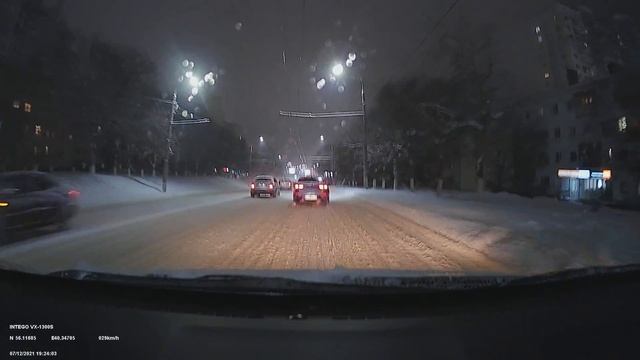 ПРИМЕР НОЧНОЙ ЗАПИСИ С ПЕРЕДНЕЙ КАМЕРЫ INTEGO VX-1300S