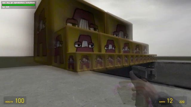  LITTLE-BIG ALPHABET LORE LUCKY BLOCKS SPARTAN KICKING In Garrys Mod!