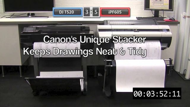 HP DJ-T520 Vs IPF605