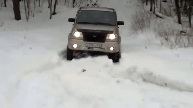 УАЗ ПАТРИОТ тест на снегу 1