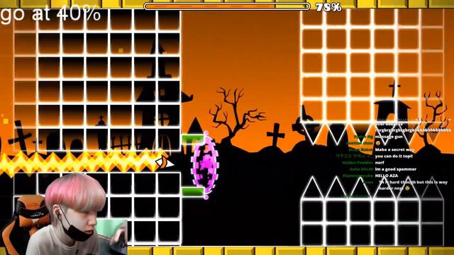 When Topi Make Spam Challenge (feat.AzaFTW) | Stream Highlight | Geometry Dash