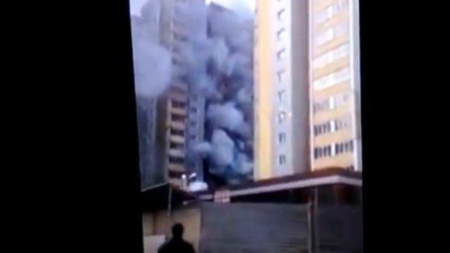 Пожар в жилом комплексе XXI век.Казань.04.03.2015