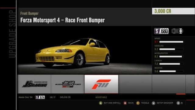 Forza 4: Civic EG Hatchback Build & Test Run