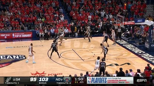 NBA Highlights Today : Ingram Looks To Poster Poeltl But Adjusts Mid Air For For A Big Bucket