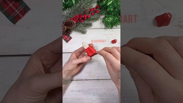 Дед Мороз елочная игрушка своими руками