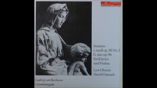 Beethoven, Violin Sonata No 7 , 1st Mov, David Oistrakh