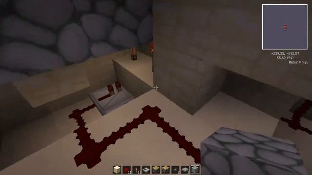 Minecraft. Идея для входа в дом на редстоуне
