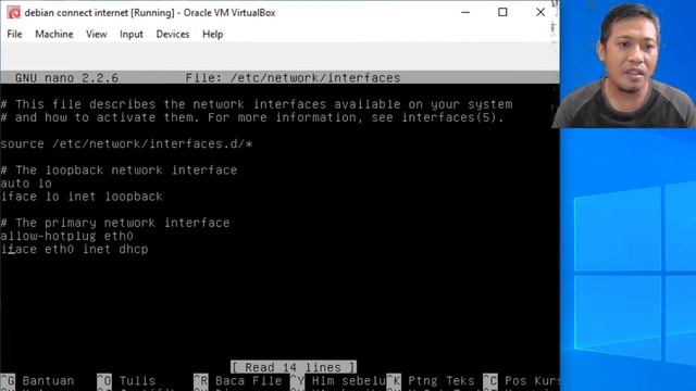 Cara Sharing Koneksi Internet Debian Di Virtualbox