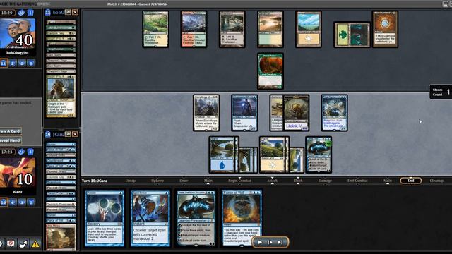 Legacy Stoneblade Vs GW Dark Depths (Commentary Recap)