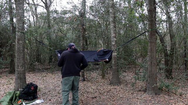 Guy From The City Vs 1st Camping Hammock Tent Setup In Real Time