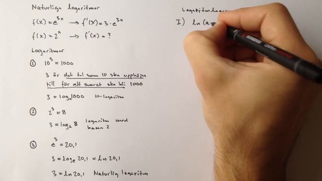 Naturliga Logaritmer