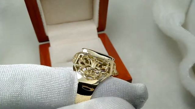 Мужское кольцо с цитрином