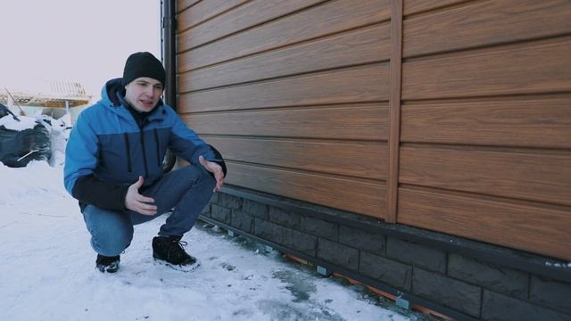 Монтаж фасада дома 