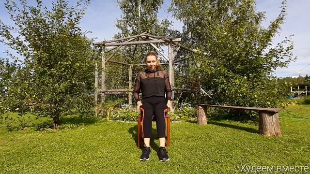 Качаем пресс не вставая со стула