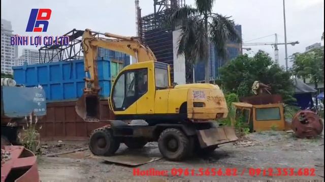 Máy đào Bánh Lốp SAMSUNG MX132 | Dòng Máy đào Cực Rẻ Và Bền Bỉ | Máy Xây Dựng Bình Lợi