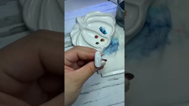 Дизайн ногтей акварелью.Уроки акварели на ногтях