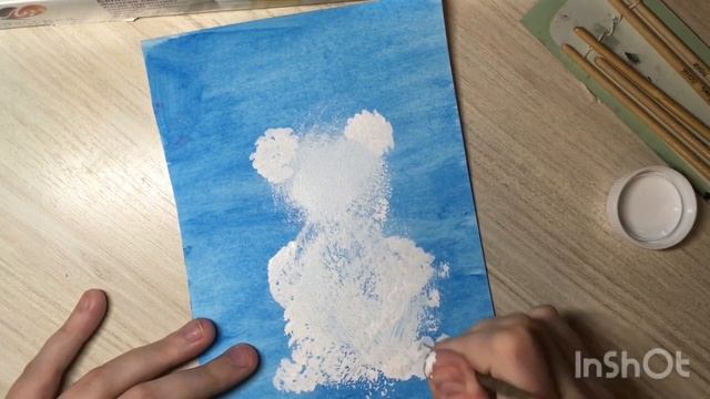 Рисуем мишку на северном полюсе