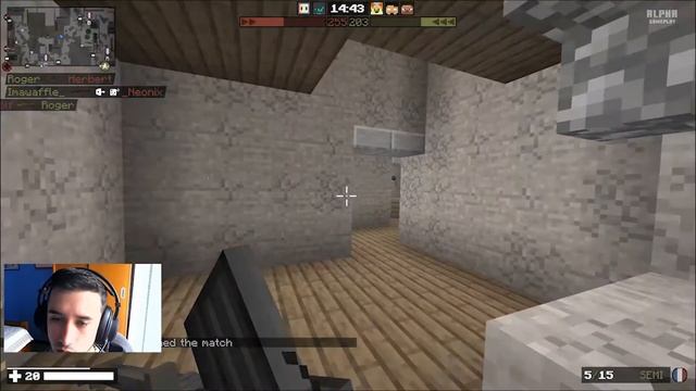 Minecraft Block Front WII | WHEN YOU ENTER A ZOMBIE GAME IN THE MIDLE!!