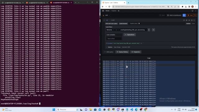 Grafana Loki, Demonstração Usando Python Para Um Stresstest.