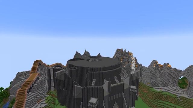 Barad-dûr Castle (Eye Of Sauron) Built In Minecraft Time-lapse 500x Speed