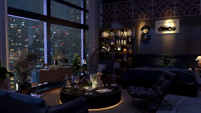 Relaxing Jazz Music & Smooth Music In?City View, Cafe | 1 Hour | Background Music | 분위기 좋은 재즈 음악